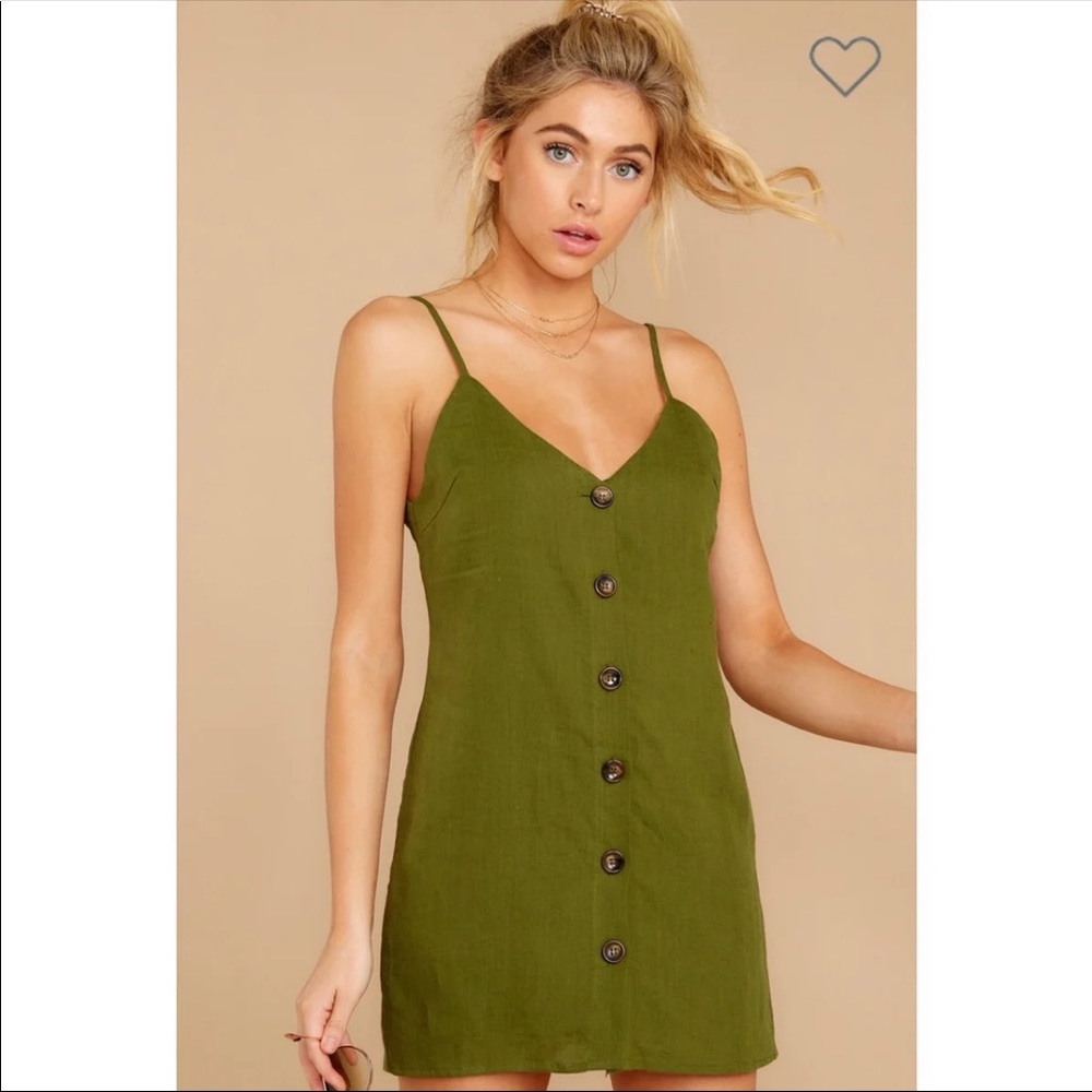 NWT Olive Button Dress